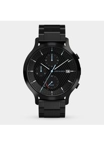Chronograph Solar I - Orologio da uomo - Nero - Vetro minerale temprato con zaffiro - Acciaio inossidabile nero spazzolato - 42,5 mm - Movimento al