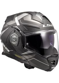 LS2 FF901 Advant X Carbon Horizon, modular helmet , color: Matt Black/Silver/White , size: XS