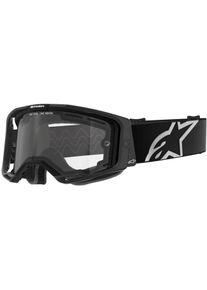 Alpinestars Vision 8 Corp Dual Pane, veiligheidsbril , kleur: Zwart/Wit Helder