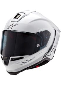 Alpinestars Supertech S-R10 Solid, full face helmet , color: White/Matt-Black , size: L