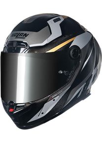 Nolan X-804 RS Ultra Carbon Lesmo, full face helmet , color: Carbon/Light Grey/Grey/Gold , size: XXL