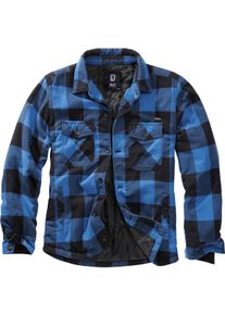 Brandit Lumber, casaco têxtil , cor: Preto/Azul , tamanho: S