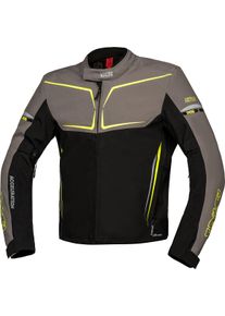 iXS TS-Pro ST-Plus, textile jacket waterproof , color: Black/Grey/Neon-Yellow , size: S