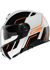 Schuberth C5 Master, flip up helmet , color: Black/White/Orange , size: 3XL (64/65)