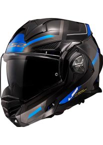LS2 FF901 Advant X Spectrum, modulaire helm , kleur: zwart/grijs/blauw , maat: XS