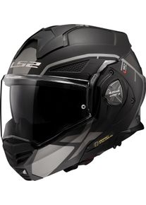 LS2 FF901 Advant X Metryk, modulaire helm , kleur: Mat Zwart/Grijs , maat: S