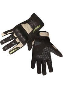Modeka Fuego, gants , couleur: Noir/Beige , taille: 10