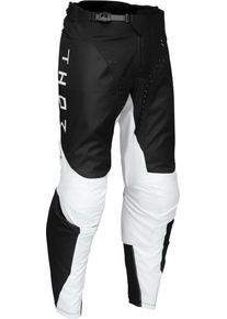 Thor Launchmode Storm, pantalon en textile , couleur: Noir/Blanc , taille: 30