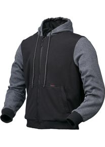 Modeka Jamey, zip hoodie , color: Black/Grey , size: L
