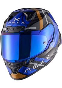 Nexx X.R3R Swirl, casque int&eacute;gral , couleur: Noir/Bleu/Or , taille: XS
