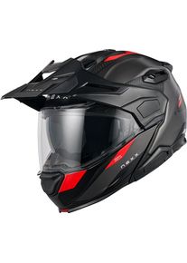 Nexx X.Lifecountry Terra, flip up helmet , color: Matt Black/Grey/Red , size: S