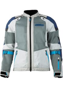 Klim Baja S4, textile jacket , color: Light Grey/Dark Blue/Blue , size: L