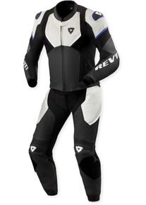 Revit Beta 2, combinaison en cuir 2pcs. , couleur: Noir/Blanc/Bleu , taille: 52