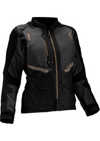 Leatt Adventure FlowTour 5.5, textile jacket waterproof women , color: Black/Dark Grey/Gold , size: XL