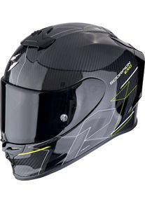 Scorpion EXO-R1 Evo Carbon Air Cynergy, full face helmet , color: Black/Neon-Yellow , size: L