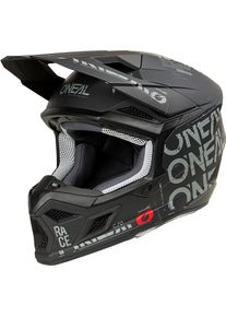ONeal 3SRS Static, motocross helmet , color: Matt Black/Grey , size: L
