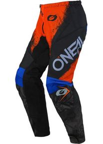 O Neal ONeal Element Shocker S25, pantalon en textile , couleur: Noir/Orange/Bleu , taille: 32