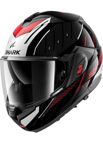 SHARK OXO Rydger, kask typu flip up , kolor: czarny/srebrny/czerwony , rozmiar: XXL