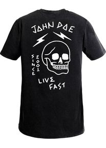 John Doe Live Fast Skull, t-shirt , color: Black/White , size: S