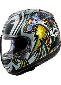 Arai RX-7V Evo Nakasuga 4, casque intégral , couleur: Noir/Blanc/Or/Bleu , taille: M