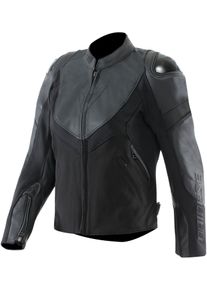 Dainese Iperattiva, veste en cuir-textile pour femmes , couleur: Noir , taille: 44