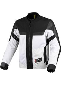 Macna Empire 2.0, veste textile imperm&eacute;able , couleur: Gris Clair/Noir , taille: L