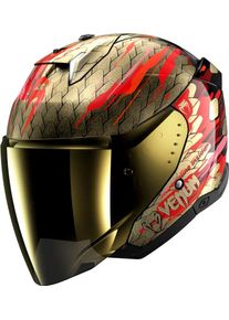 SHARK Skwal i3 Jet Venum, casco aperto , colore: Oro/Rosso/Nero , dimensione: L