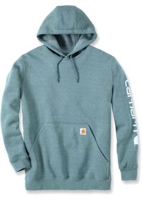 Carhartt Logo, hoodie , color: Light Petrol , size: L