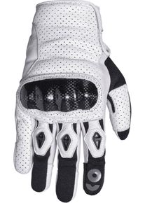 GMS-Moto Solis, gants , couleur: Blanc/Noir , taille: XL
