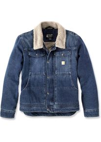 Carhartt Denim Sherpa, jeans jacket , color: Blue , size: S