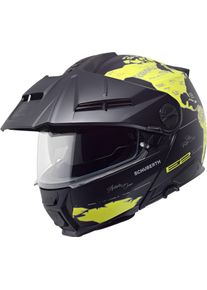 Schuberth E2 Atlas, flip up helmet , color: Matt Black/Yellow , size: XL (60/61)