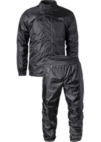 GMS-Moto Euria, rain suit 2 pcs. , color: Black , size: XL