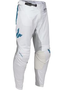 Thor Launchmode Vented Raid, stoffen broek , kleur: Wit/Grijs/Blauw , maat: 36