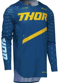 Thor Sportmode Brave, jersey juvenil , color: Azul/Amarillo/Azul Claro , tamaño: M
