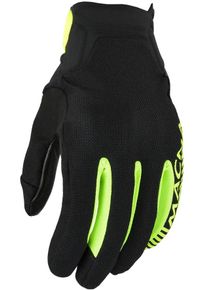 Macna Obtain Leather, gloves , color: Black/Neon-Yellow , size: XL
