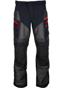 Klim Baja S4, stoffen broek , kleur: Zwart/Donkergrijs/Rood , maat: Kort 30