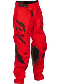 Fly Racing Kinetic Stoke, pantalones textiles juventud , color: Rojo/Negro , tamaño: 26
