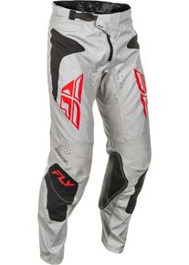 Fly Racing Kinetic Sym, pantalon en textile , couleur: Gris/Rouge/Noir , taille: 36
