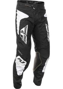 Fly Racing Kinetic Sym, textile pants , color: Black/White , size: 36