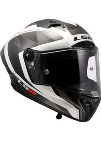 LS2 FF805 Thunder GP Aero Raute, casco integrale , colore: Nero/Bianco/Grigio , dimensione: L