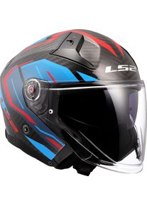 LS2 OF603 Infinity II Carbon Urus, kask pełnotwarzowy , kolor: czarny/niebieski/czerwony , rozmiar: M