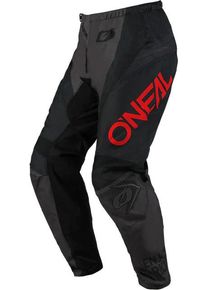 O Neal ONeal Element Racewear S25, stoffen broek , kleur: Zwart/Donkergrijs/Rood , maat: 30
