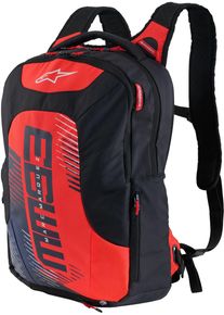 Alpinestars MM93 City Hunter V2, sac à dos , couleur: Noir/Rouge Néon/Bleu Foncé/Blanc