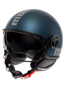 Momo Design Momodesign FGTR Evo Mono, jet helmet , color: Matt Dark Blue/Silver , size: XS