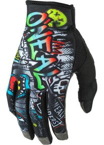 O Neal ONeal Mayhem Rancid, gloves , color: Black/White/Red/Blue/Green , size: M