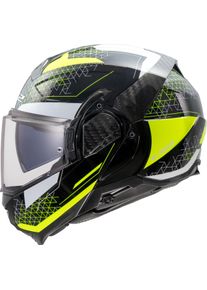 LS2 FF910 Advant II Astral, kask modułowy , kolor: Czarny/Neonowyowy-Ż&oacute;łty , rozmiar: XL