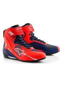 Alpinestars MM93 Faster 4, schoenen , kleur: Neon-Rood/Donkerblauw , maat: 10.5 US