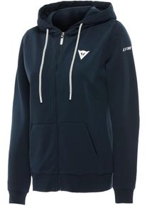 Dainese Speed Demon, felpa con cappuccio con zip donna , colore: Blu Scuro/Bianco , dimensione: L