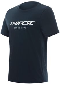Dainese Essence Wordmark, maglietta , colore: Blu Scuro/Bianco , dimensione: 3XL
