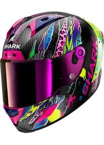 SHARK Aeron Fawn, integraalhelm , kleur: Zwart/Geel/Pink/Blauw , maat: M